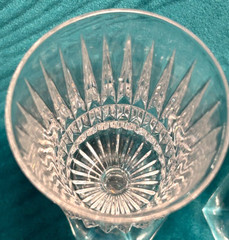 SET(S) OF 2 FOSTORIA HERITAGE CLEAR 7 1/4″ LEAD CRYSTAL WATER GOBLETS-EC (X4)