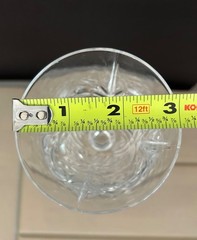 Set of 6 Vintage Crystal Wine Cut Stemware