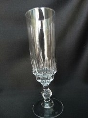 Cristal D’arques/Durand Clear Vertical Design Knob Stem (CRA33) Fluted Champagne