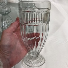 VTG Anchor Hocking ANNAPOLIS Footed Ribbed Pilsner 7” Ice Tea Glass – Set of 4