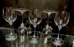 Stephanie Gold White Wine Stem…7.125”..(9) Available..Price Is Per Glass..BIN