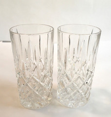 Nachtmann Noblesse Longdrink Crystal Tumblers 5-7/8″ Tall Vintage Lot Of 2.
