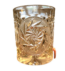 FOSTORIA STOWE 4” Double Old Fashioned Clear Glass Vintage Heavy @258