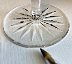 Set of 6 Waterford Lismore Wine Glasses Signed * 1 chip