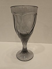 Vintage Noritake Sweet Swirl Amethyst Goblet Iced Tea Glass 7.25in 4 Pc. Set