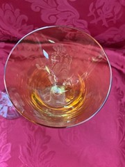 NIB FLAWLESS Glass BACCARAT France Two VEGA Crystal FORTISSIMO RHINE WINE GOBLET