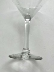 Clear Martini Champagne Wine Glass 7 “ Tall