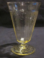Hocking Glass Princess Topaz Tumblers (4)