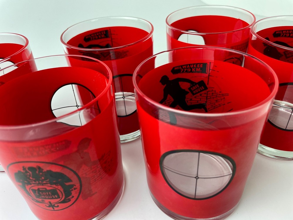Double Rocks Glasses Spy House Milwaukee 12oz 6