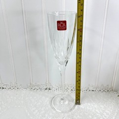 Set of 5 RCR Christalleria Italiana Disaronno Champagne Flute Glasses 9.25″