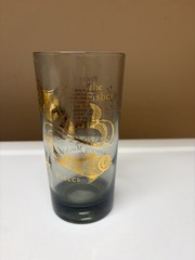 Vintage Pisces Zodiac Glass with Gold Detail