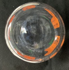 Vtg 1950s Federal Glass Handi-Serv Retro Orange Juice Carafe Pitcher Small Glass