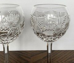 Waterford Millennium 2 Toasting Glasses Goblets 8″ Peace & Prosperity