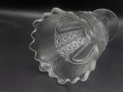 EAPG Daisy and Button Scalloped Celery Gass Vase Bloody Mary accessory