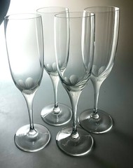 CRISTAL DE SEVRES PRIMAVERA (SET OF 4) FLUTES 8 1/4″ EXCELLENT