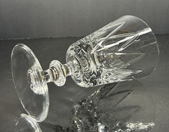 Val St. Lambert STATE OXFORD Crystal Water Goblet (s) LOT OF 3 Vintage Signed