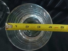 Set of 6 Baccarat CAPRI OPTIC Crystal Large Double Old Fashioned Glasses 4.25″