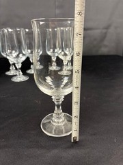 Princeton Clear by American Stemware – Seven Vintage Iced Tea Glasses