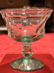 Vtg Fostoria Jamestown Green Glass Set 16pc Pitcher Water Goblets Sherbet Cups