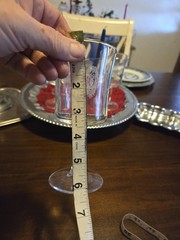 vintage stemmed wine or water goblet