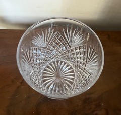 Antique American Brilliant Cut Crystal Whiskey Glass Tumbler