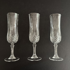 Belmont by St George 8 1/8″ Champagne Flute Glass Set of 3