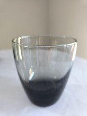 Vintage Libbey Classic Smoke Grey Lowball Glasses 12oz Set Of 6