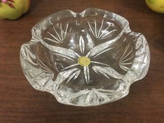 Lovely 6-1/2″ Lead Crystal Ashtray