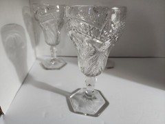 Set of 3 Indiana Glass Gaelic Water Goblets 6-3/4″ High x 3-1/4″ Wide