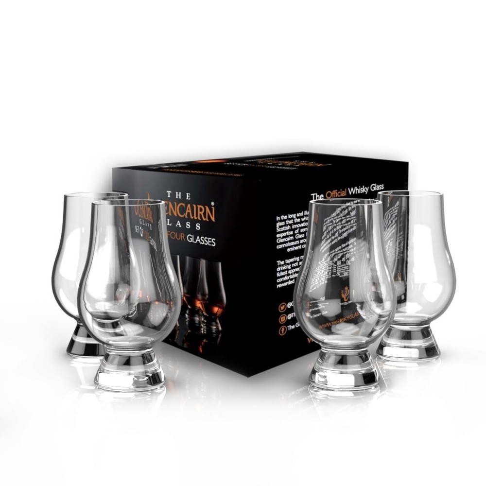 GLENCAIRN Whiskey Glass Set of 4 Pack Gift Carton