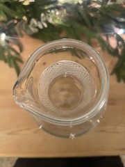 Tiffany & Co. Diamond Point Decanter Lead Crystal Clear Wine Carafe