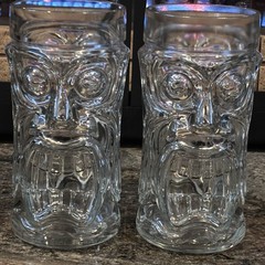 Tiki Tumblers (Lot Of 2) Discounted Shipping Anchor Hocking Double Sided 16 oz –