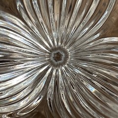 2 Gorham «Primrose» Crystal Wine Glass ~Vertical Cut Leaves ~Multifaceted Stem