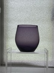 Vintage Blenko #935-G Tumbler Glass – 12 fl.oz. Smokey Amethyst – 1950s Mulberry