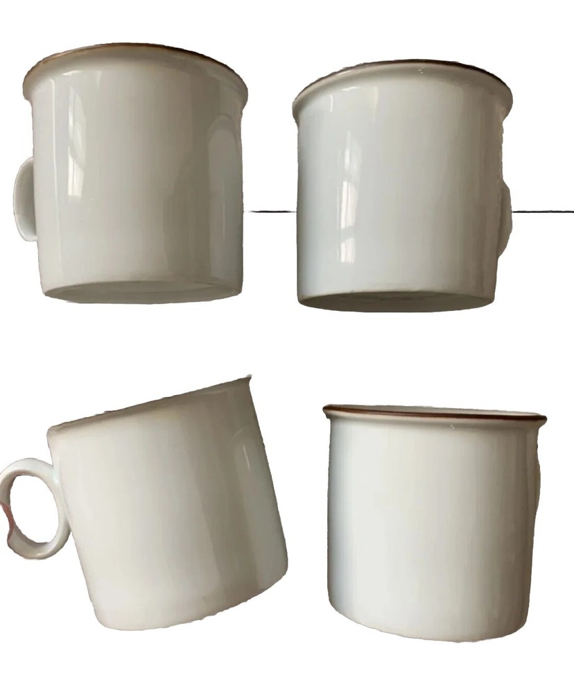 VTG Dansk Designs Mug Set 8 Piece Cup Saucer Epoch Brown Norway Swedish MCM EUC
