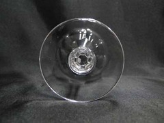 Val St. Lambert Riviera, 9 Cut Thumbprints: Port Wine (s), 5 3/8″ Tall