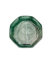Vintage Libby Facets Green Hexagonal Old Fashion / Rocks Glassware (Sets Of 2)