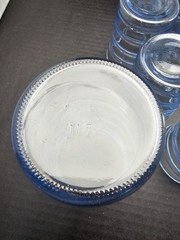Vintage Clear Blue Ribbed Design Glasses set of 12, 6 @ 6-1/8” & 6 @ 3-1/2″