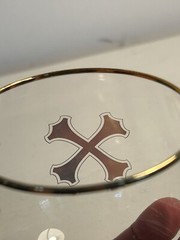 Bumbu Rum Cocktail Glasses Gold Crossbones Lowball Rocks glasses
