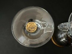 Vintage Cristal d’Arques Gold Rim Irish Coffee Mugs Lead Crystal France Set of 2