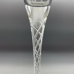 Vintage Air Twist Stem Champagne Flutes Set Of 2 Toasting Flutes