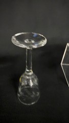 Vintage Set Of 5 Vintage 3.75″ Tall Needle Etched Crystal Shot Glasses
