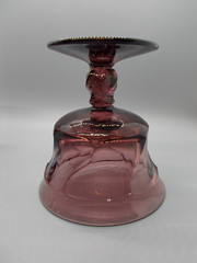 Vintage Set 3 Fostoria JAMESTOWN Purple Ftd Sherbet/Champagne Swirl Glass