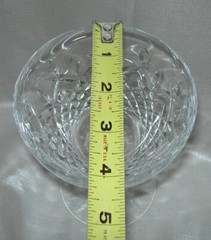 Vintage Cut Crystal Open Champagne Sorbet Fruit Glass 5 1/4″ H, 4″ Bowl