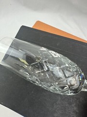 European Cut Crystal Champagne Flutes Diamond Vertical Starburst Base Bohemian 2