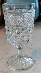 Vintage Anchor Hocking Wexford Wine Glasses Waterford Waffle