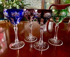 Cut to Clear Wine Glasses Crystal Tritschler Winterhalder 6oz 7 1/2 inches 4
