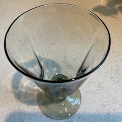 Lenox crystal Wine Glass Antique Jade Green 5” RARE FIND.