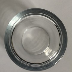 Vintage Pasabahce Doro Double Old Fashioned 4″ Clear Glass Ribbed Lines 12 Oz