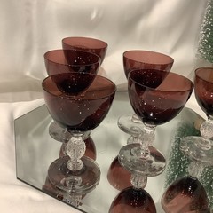 VTG Cambridge 4.25” Aurora Purple Amethyst Liquor Cocktail Glass – Set of 6